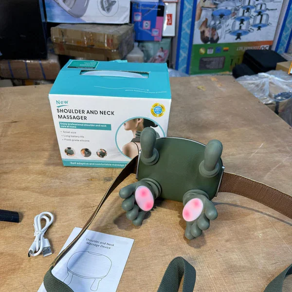 Portable Shoulder & Neck Massager – Hand-Shaped Kneading Design