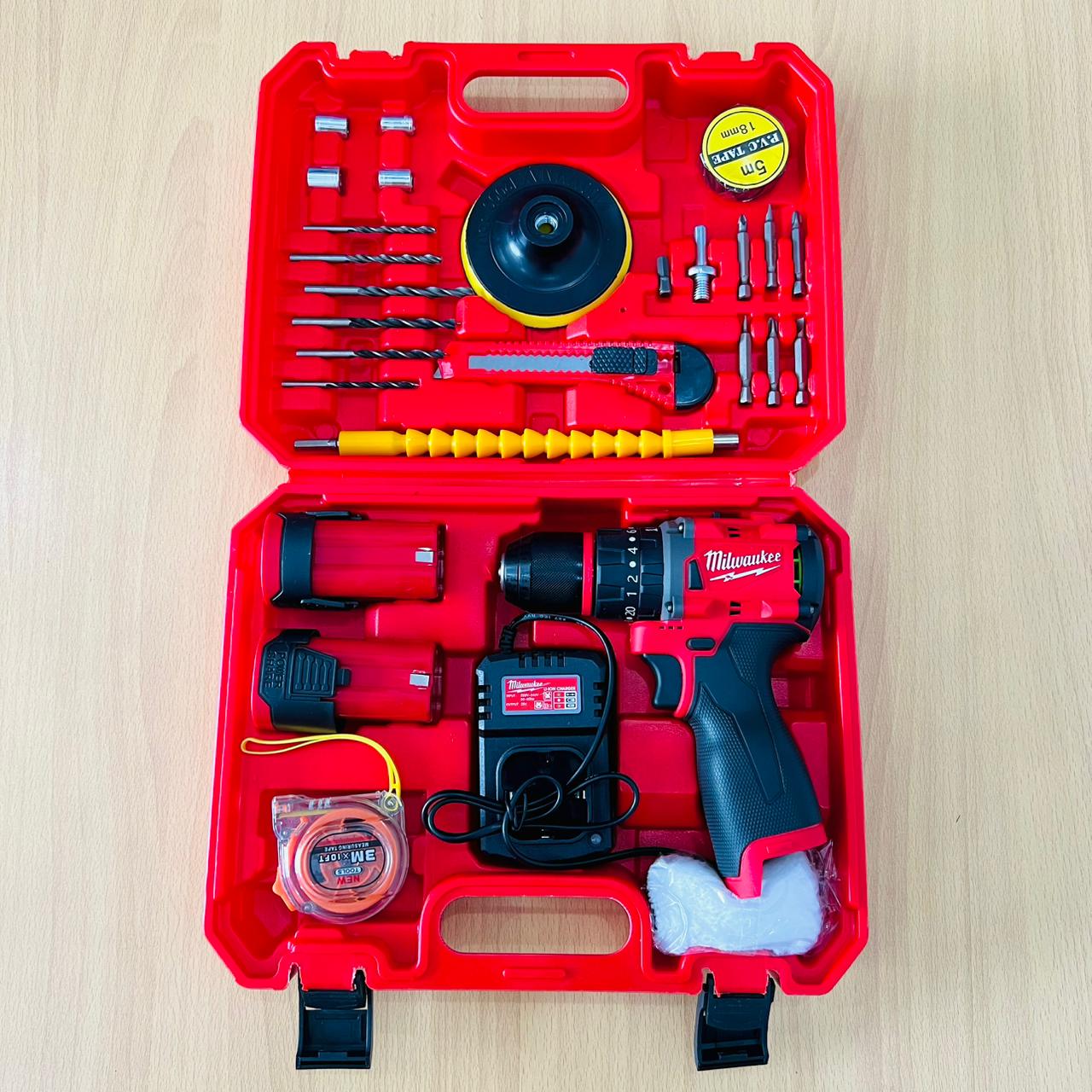 Milwaukee Cordless Drill Machine Kit – Complete Tool Set