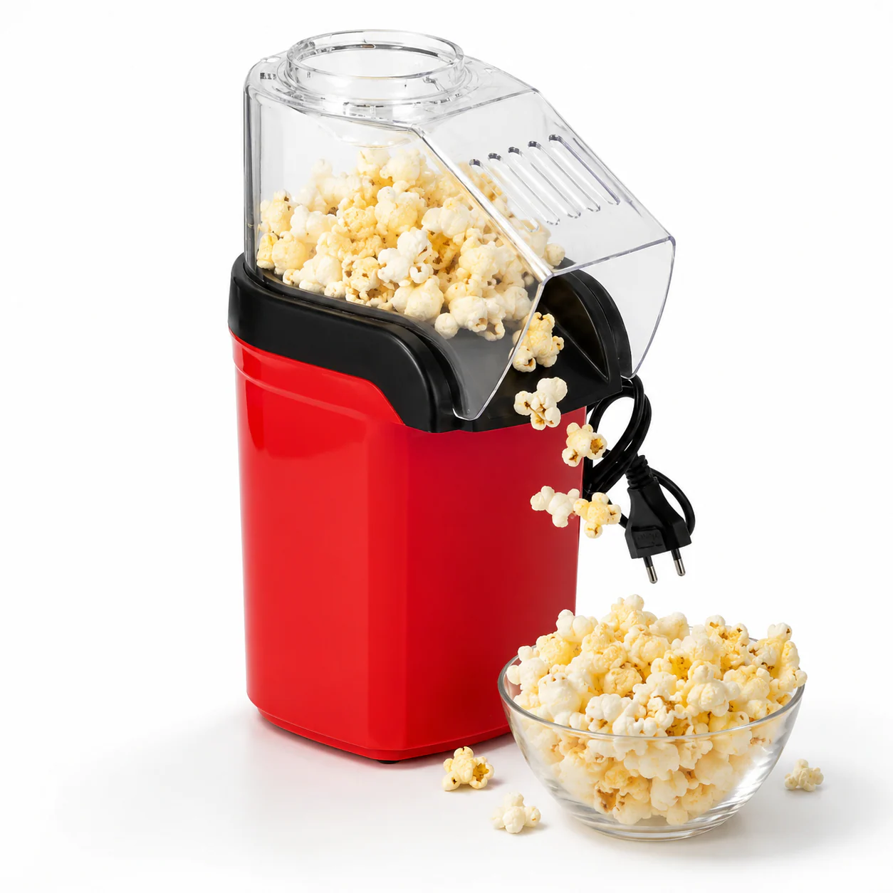 Popcorn MakerOil-Free Hot Air Popcorn Maker with Measuring Cup