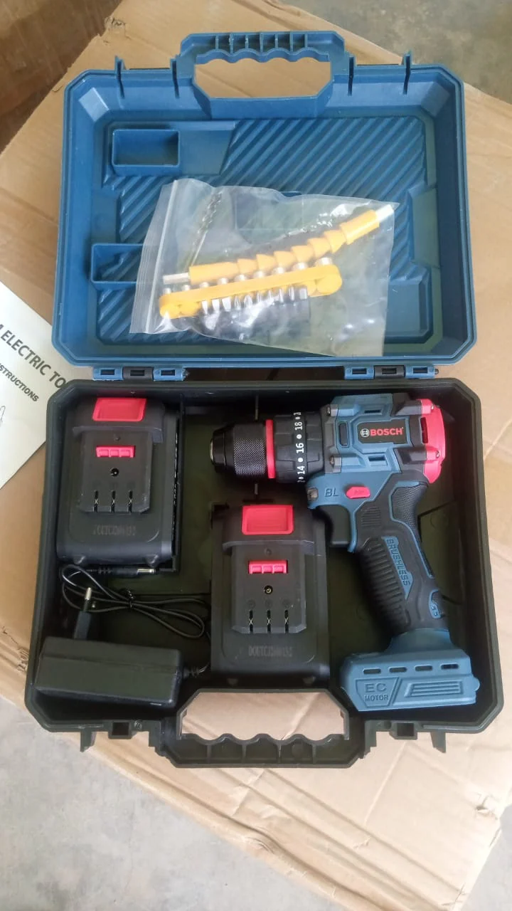 Bosch-Style 48v Brushless Cordless Drill Kit – Dual Battery